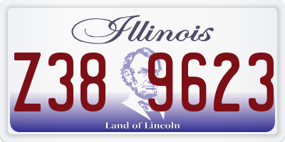 IL license plate Z389623