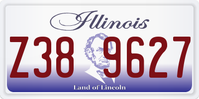 IL license plate Z389627