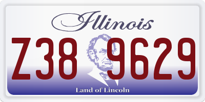 IL license plate Z389629