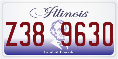 IL license plate Z389630