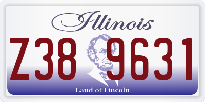 IL license plate Z389631