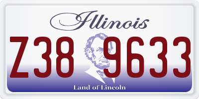 IL license plate Z389633