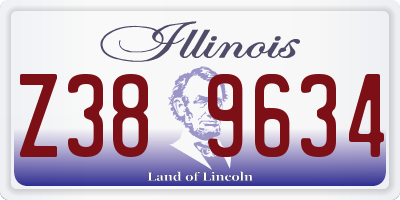 IL license plate Z389634