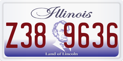 IL license plate Z389636