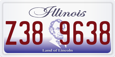 IL license plate Z389638
