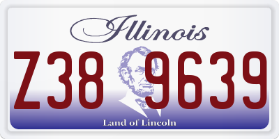 IL license plate Z389639