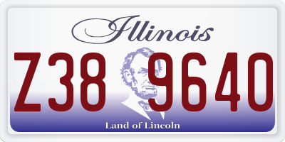 IL license plate Z389640