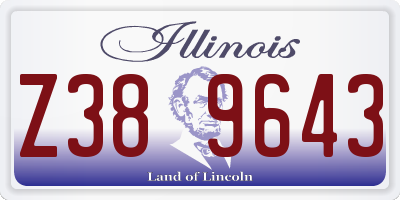 IL license plate Z389643