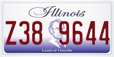 IL license plate Z389644