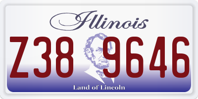 IL license plate Z389646