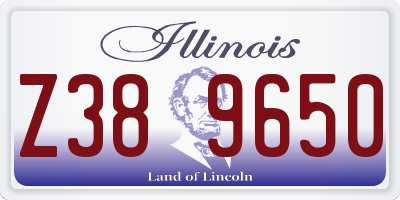 IL license plate Z389650