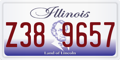 IL license plate Z389657