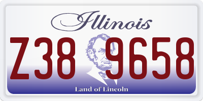 IL license plate Z389658