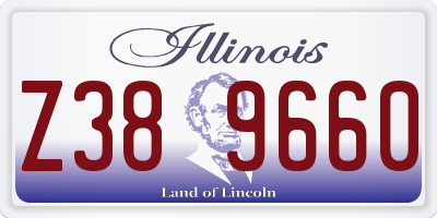 IL license plate Z389660
