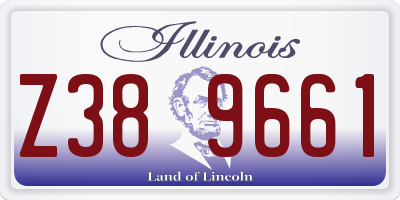IL license plate Z389661