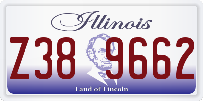 IL license plate Z389662