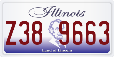 IL license plate Z389663