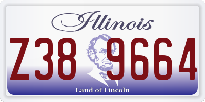 IL license plate Z389664