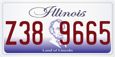 IL license plate Z389665
