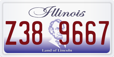 IL license plate Z389667