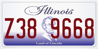 IL license plate Z389668
