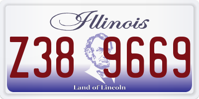 IL license plate Z389669