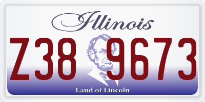 IL license plate Z389673