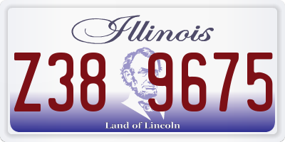 IL license plate Z389675