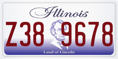 IL license plate Z389678