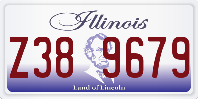 IL license plate Z389679