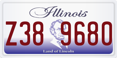 IL license plate Z389680