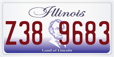 IL license plate Z389683