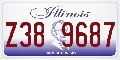 IL license plate Z389687
