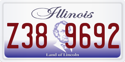 IL license plate Z389692