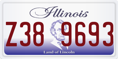 IL license plate Z389693