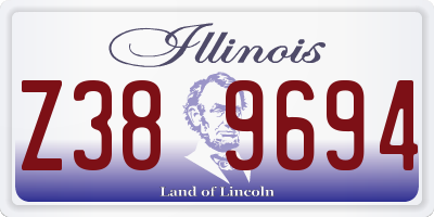 IL license plate Z389694