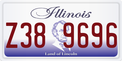 IL license plate Z389696