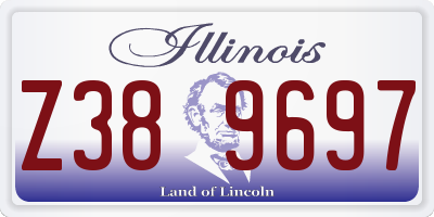 IL license plate Z389697