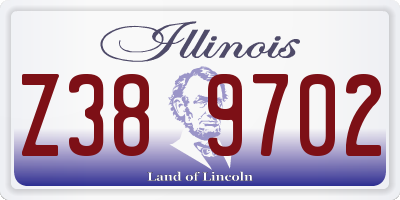 IL license plate Z389702