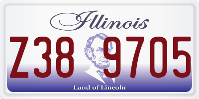IL license plate Z389705