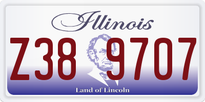 IL license plate Z389707