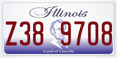 IL license plate Z389708