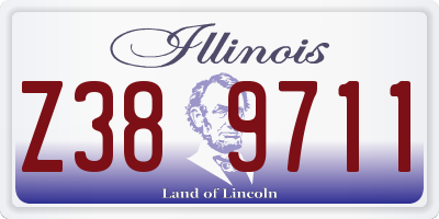 IL license plate Z389711