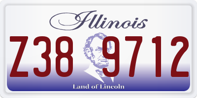 IL license plate Z389712
