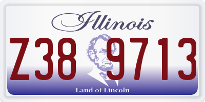 IL license plate Z389713