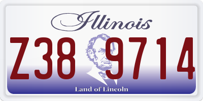 IL license plate Z389714