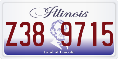 IL license plate Z389715