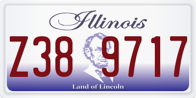IL license plate Z389717
