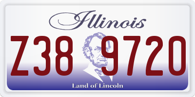 IL license plate Z389720
