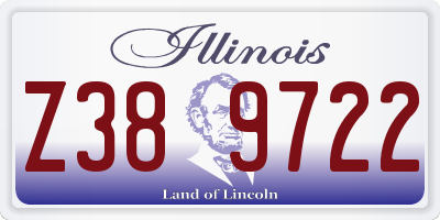 IL license plate Z389722
